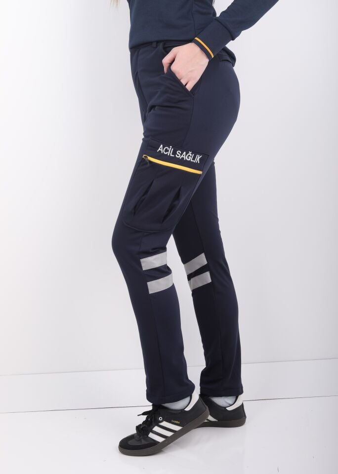 KIŞLIK 112 Acil Sağlık Lacivert Likralı Pantolon (Unisex)
