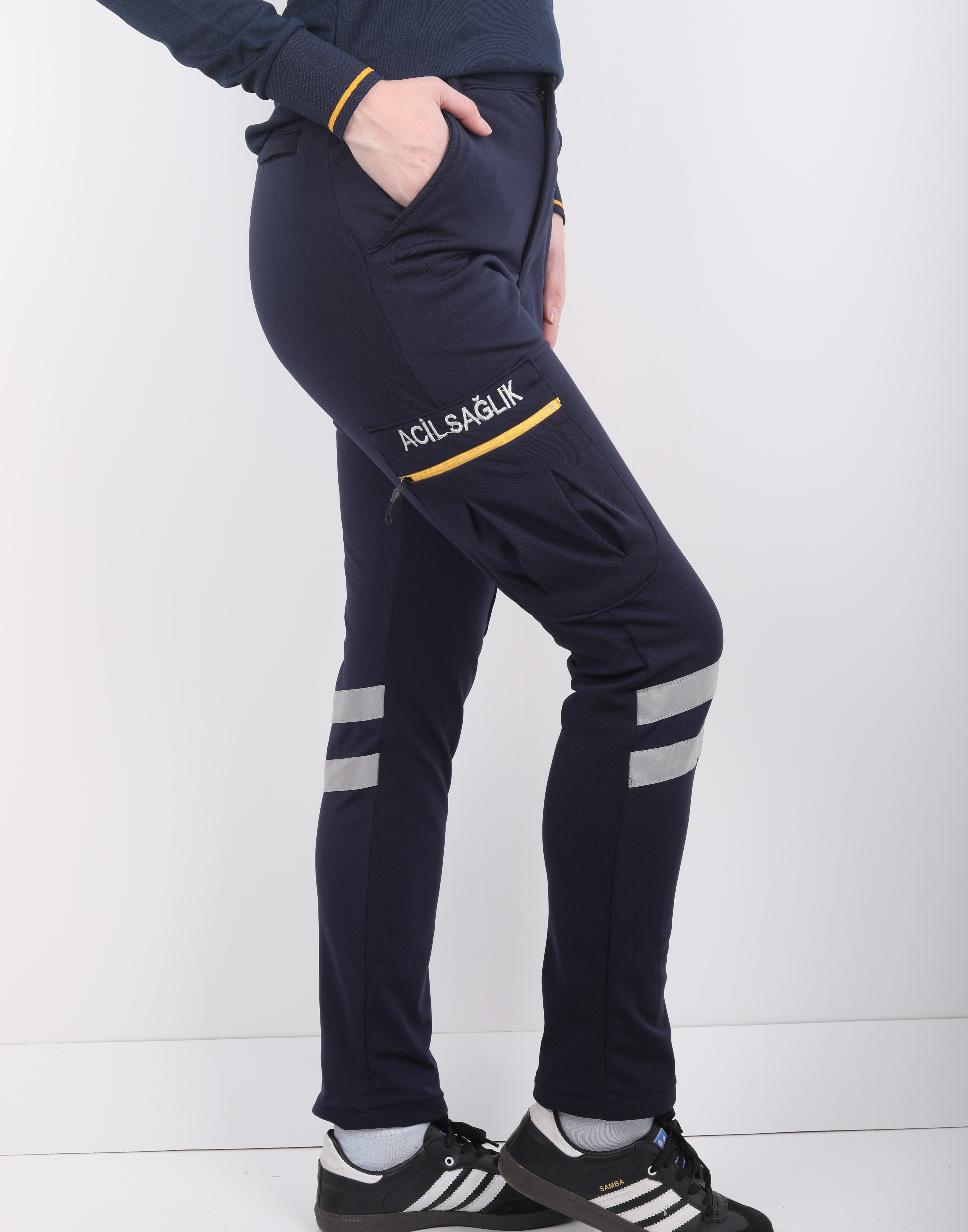 KIŞLIK 112 Acil Sağlık Lacivert Likralı Pantolon (Unisex)