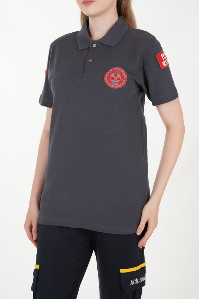 112 Acil Çağrı Merkezi Füme Lacost T-shirt  (Unisex)