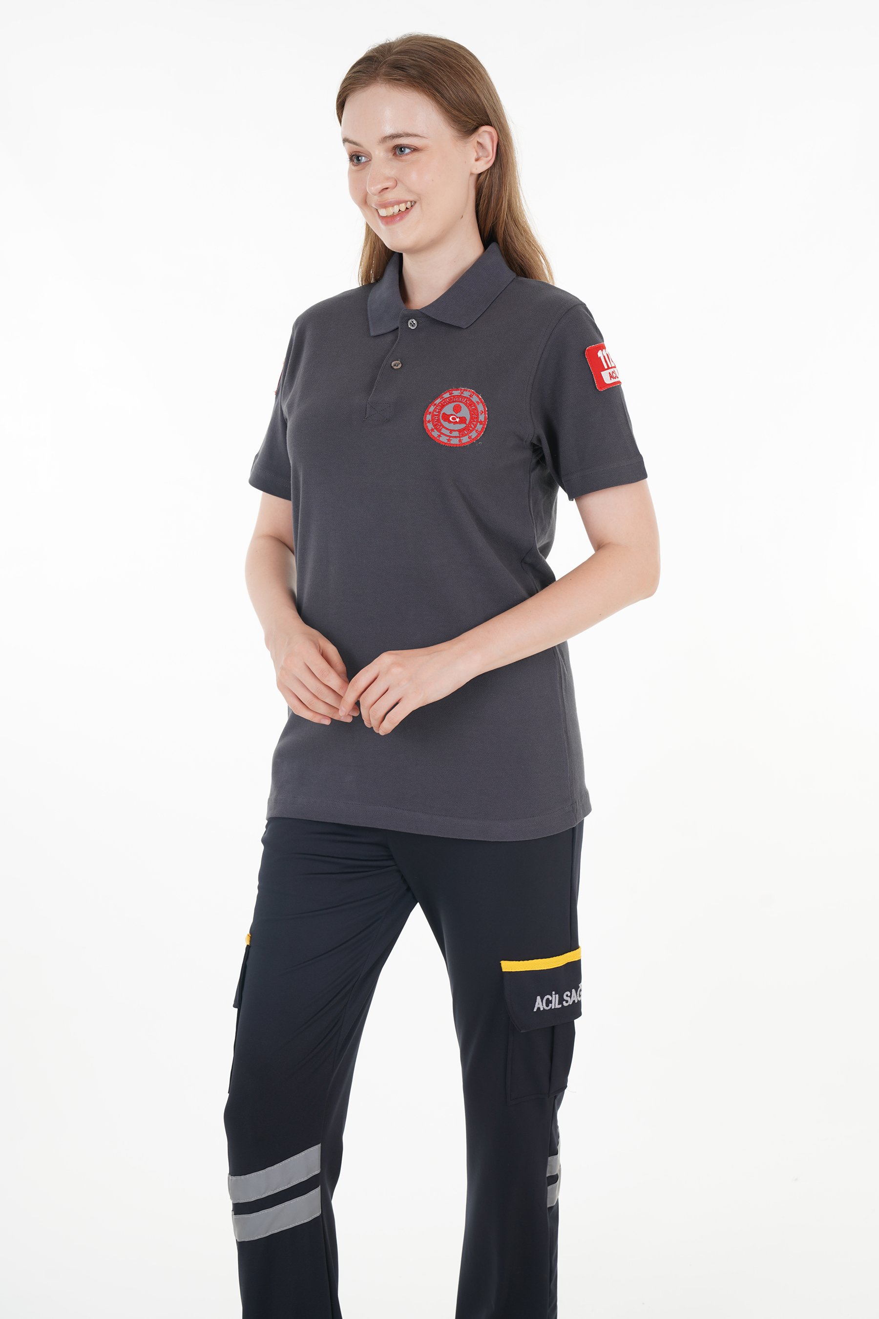 112 Acil Çağrı Merkezi Füme Lacost T-shirt  (Unisex)