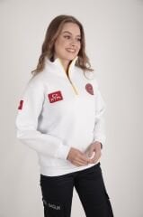 Yeni Acil Sağlık (112) Beyaz Fermuarlı Swit (Unisex-3 İplik)