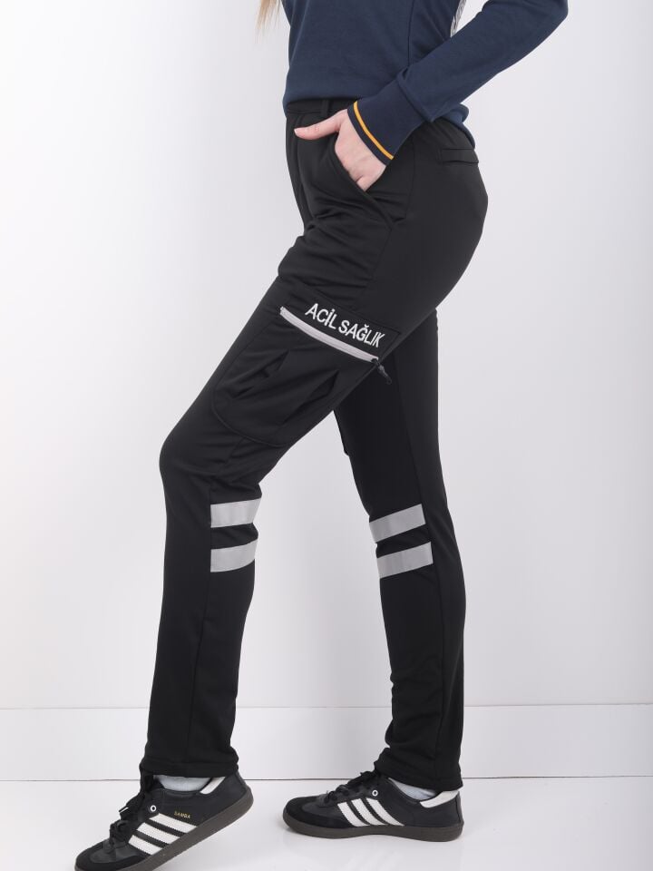 KIŞLIK 112 Acil Sağlık Siyah Likralı Pantolon (Unisex)