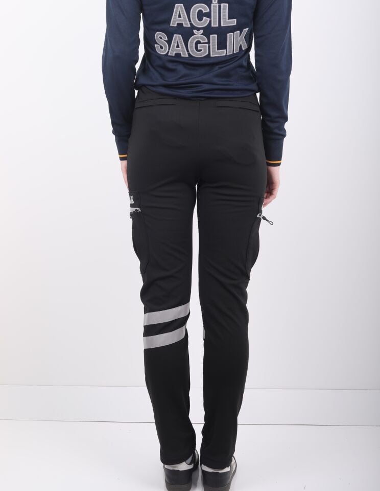 KIŞLIK 112 Acil Sağlık Siyah Likralı Pantolon (Unisex)