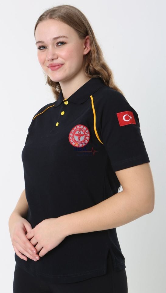 Yeni 112 Acil Sağlık Lcivert  Lacost T-shirt(Unisex)