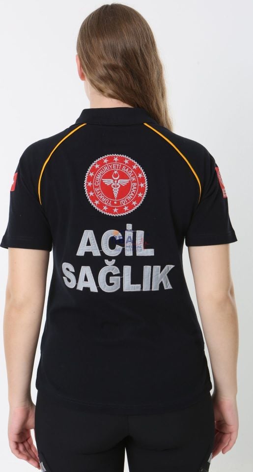 Yeni 112 Acil Sağlık Lcivert  Lacost T-shirt(Unisex)