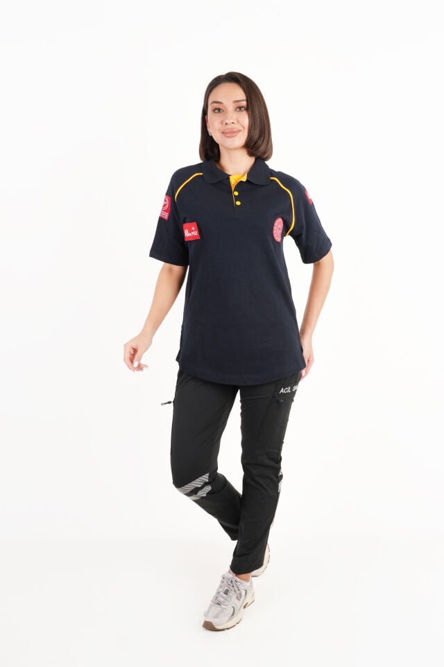 Yeni 112 Acil Sağlık Lacivert  Lacost T-shirt(Unisex)