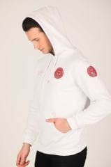 112 Acil Sağlık Beyaz Kapşonlu Swit (Unisex)