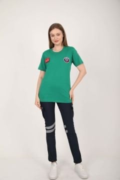 Yeni Paramedik Açık Yeşil Sıfır Yaka Penye T-shirt(Unisex)