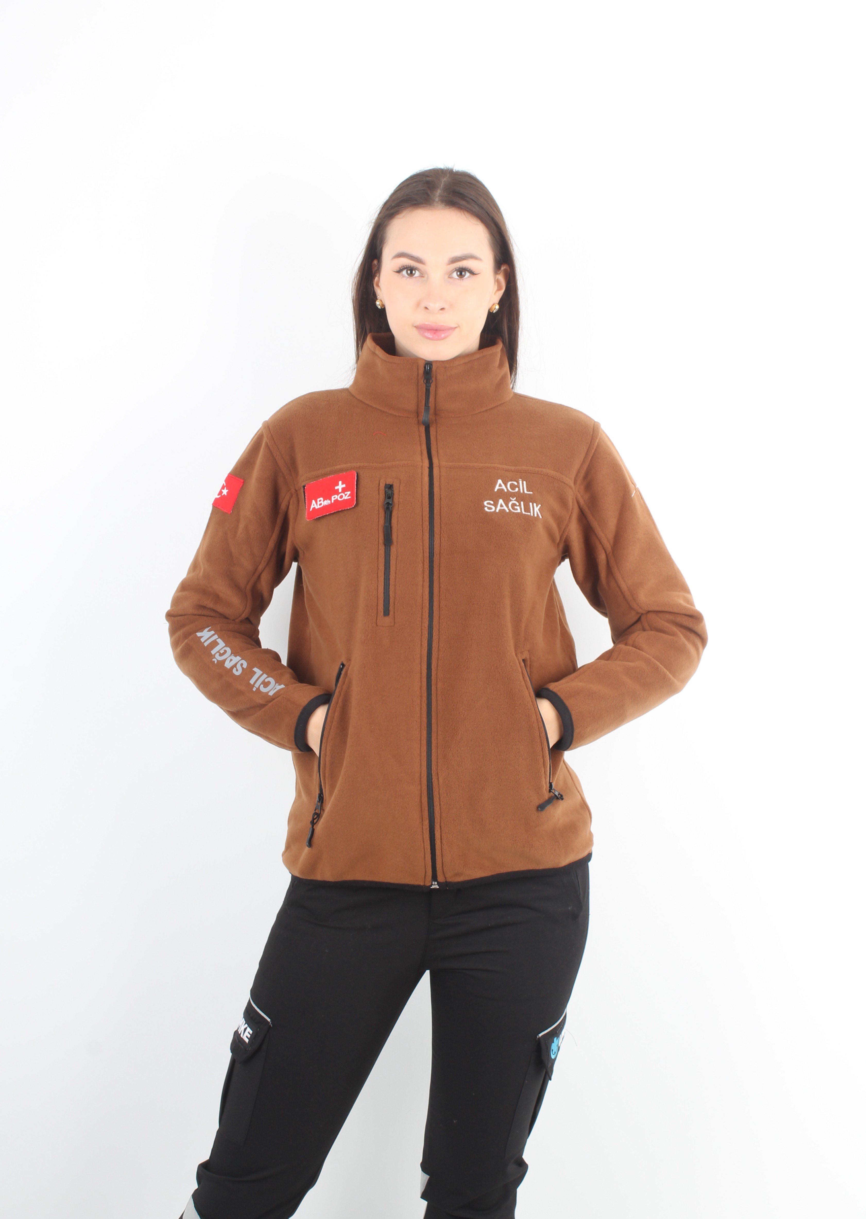 Acil Sağlık Kahverengi Polar (Unisex)