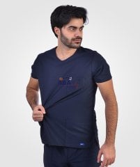 Comfort Sport V Yaka Takım Lacivert