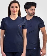 Comfort Sport V Yaka Takım Lacivert