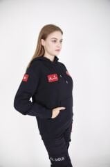 112 Acil Sağlık Lacivert Kapşonlu Swit (Unisex)