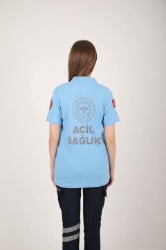 Yeni Acil Sağlık Açık Mavi Lacost T-shirt(Unisex)