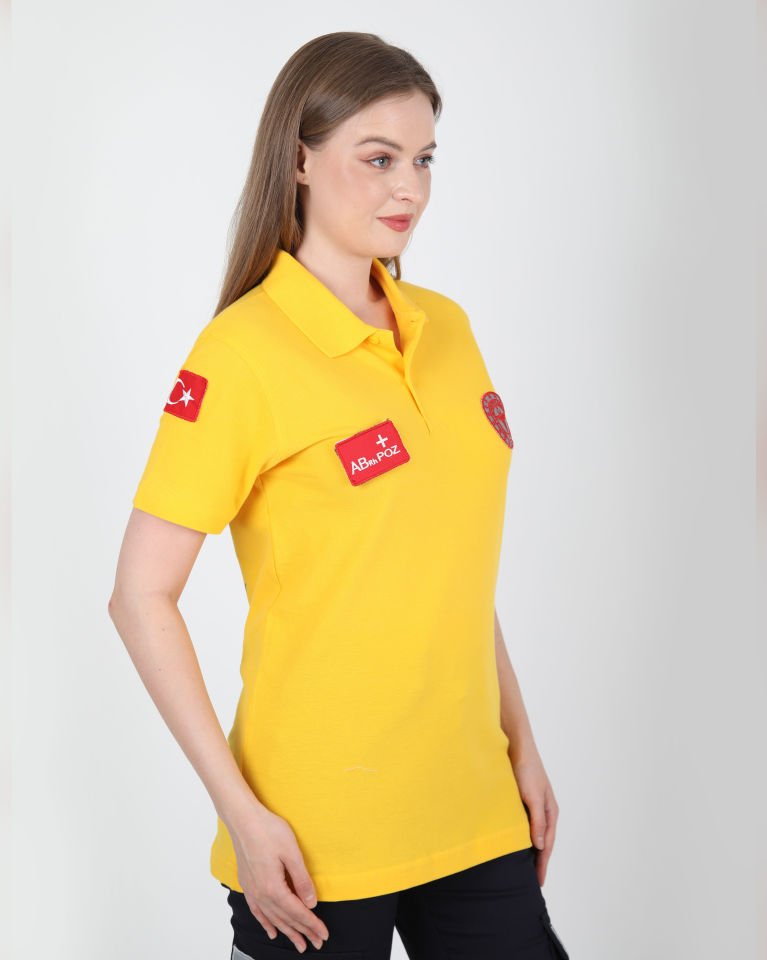 Yeni 112 Acil Sağlık Sarı Lacost T-shirt(Unisex)