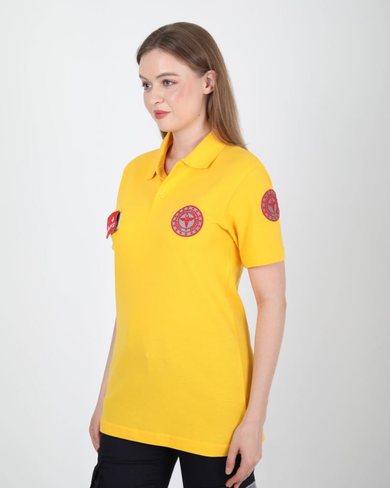 Yeni 112 Acil Sağlık Sarı Lacost T-shirt(Unisex)