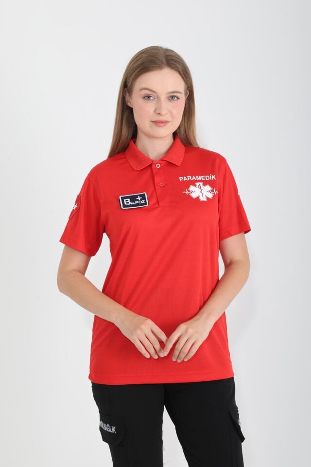 YENİ Paramedik Polo Yaka Comfort T-shirt (Unisex-Fileli)