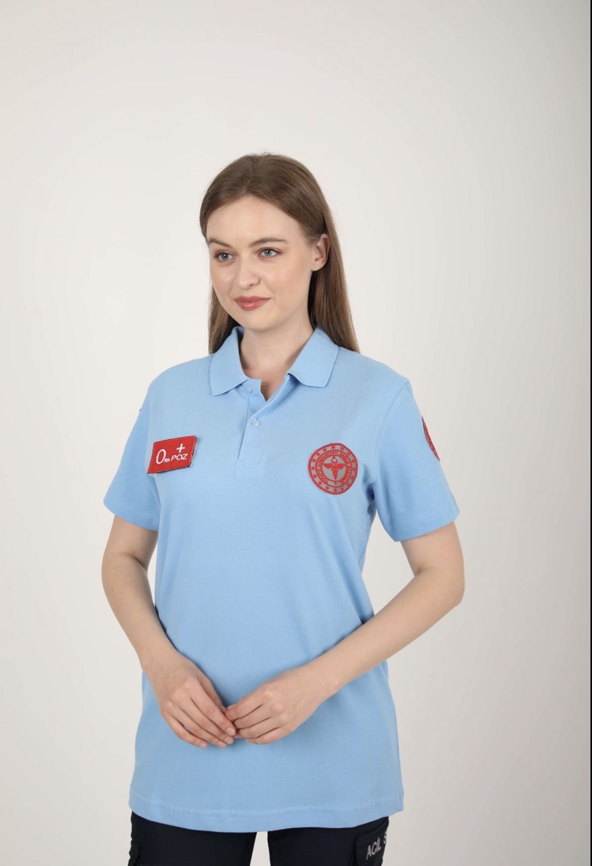 Yeni Evde Sağlık Açık Mavi Lacost T-shirt (Unisex)