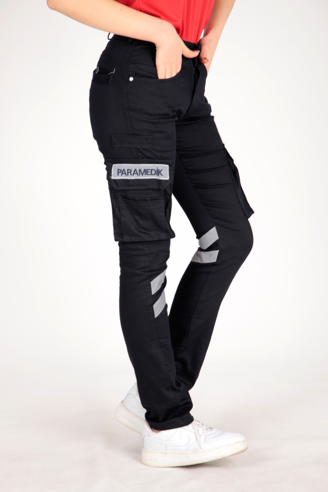 Yeni Likralı Paramedik Lacivert Pantolon (Unisex)