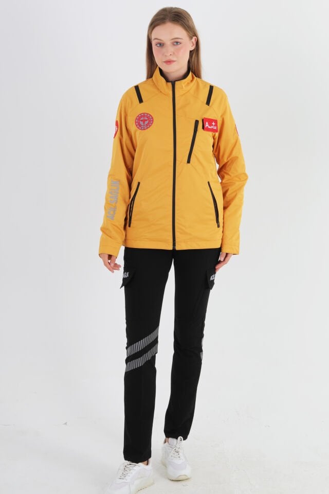 112 Acil Sağlık Sarı Mevsimlik Mont (Unisex)