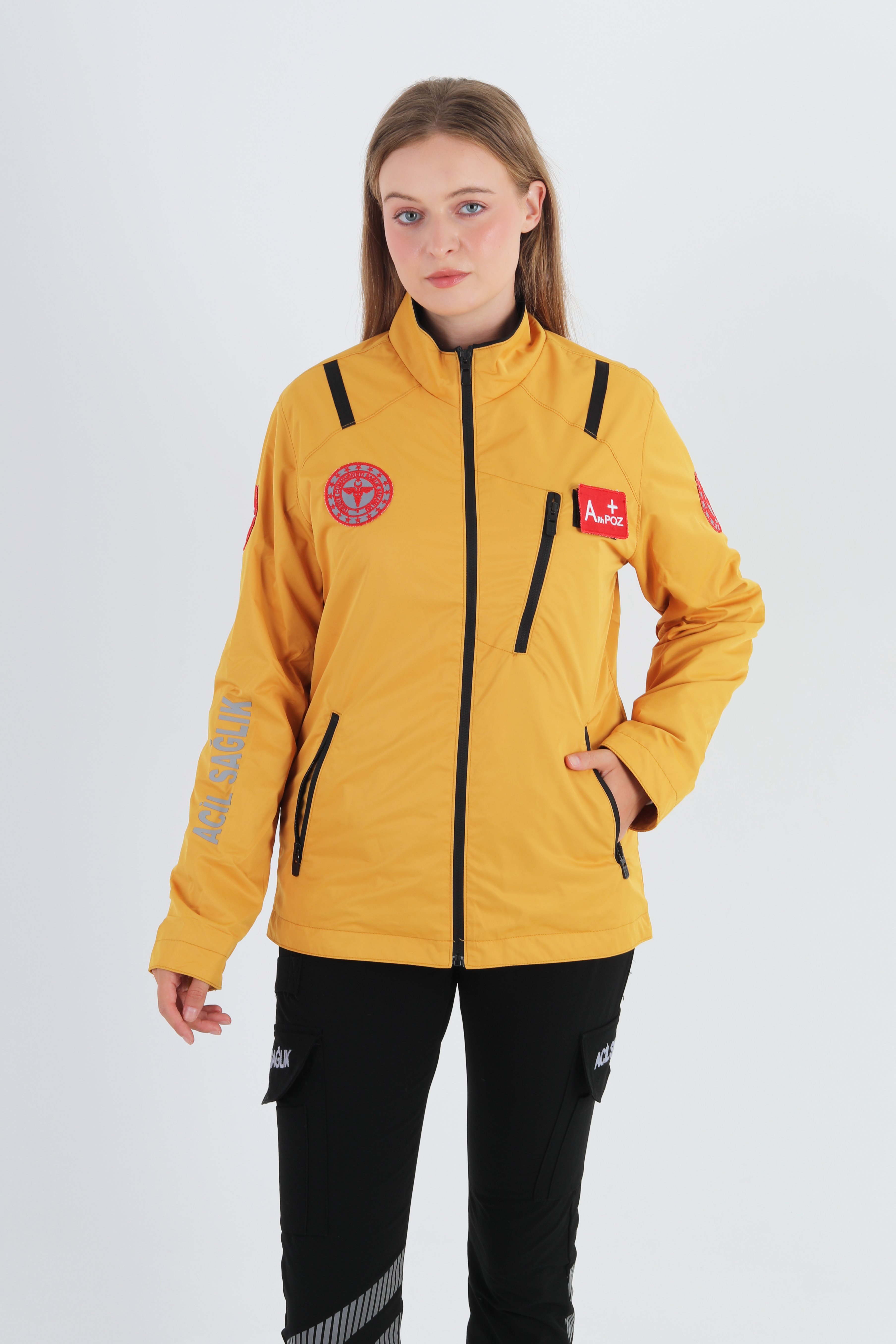 112 Acil Sağlık Sarı Mevsimlik Mont (Unisex)