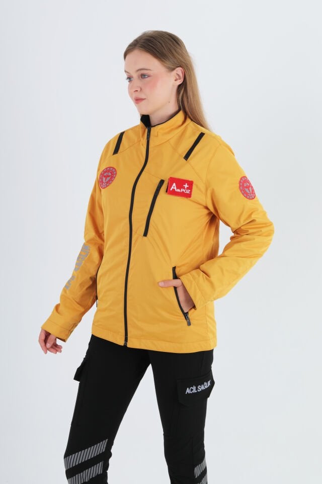 112 Acil Sağlık Sarı Mevsimlik Mont (Unisex)