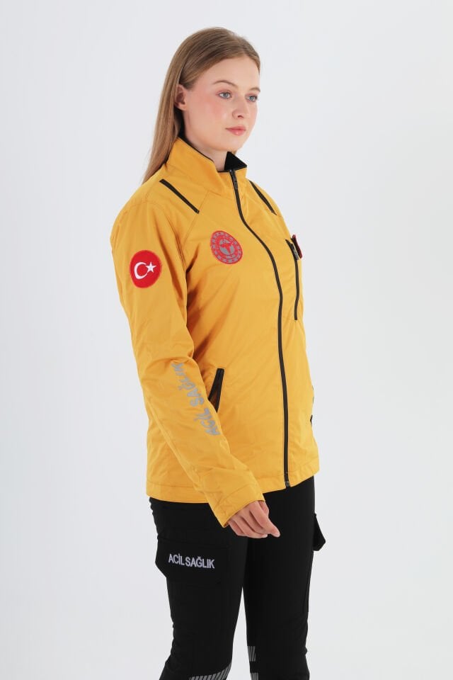 112 Acil Sağlık Sarı Mevsimlik Mont (Unisex)