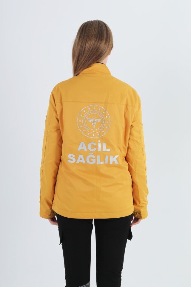 112 Acil Sağlık Sarı Mevsimlik Mont (Unisex)