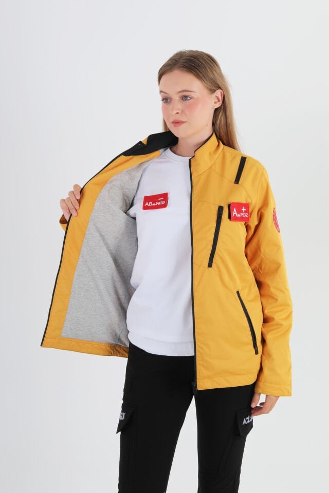 112 Acil Sağlık Sarı Mevsimlik Mont (Unisex)