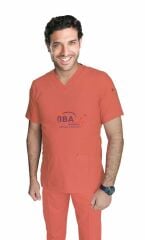 İ-Cool U Yaka Likralı Cerrahi Takım 3XL-54/56 Beden - Somon