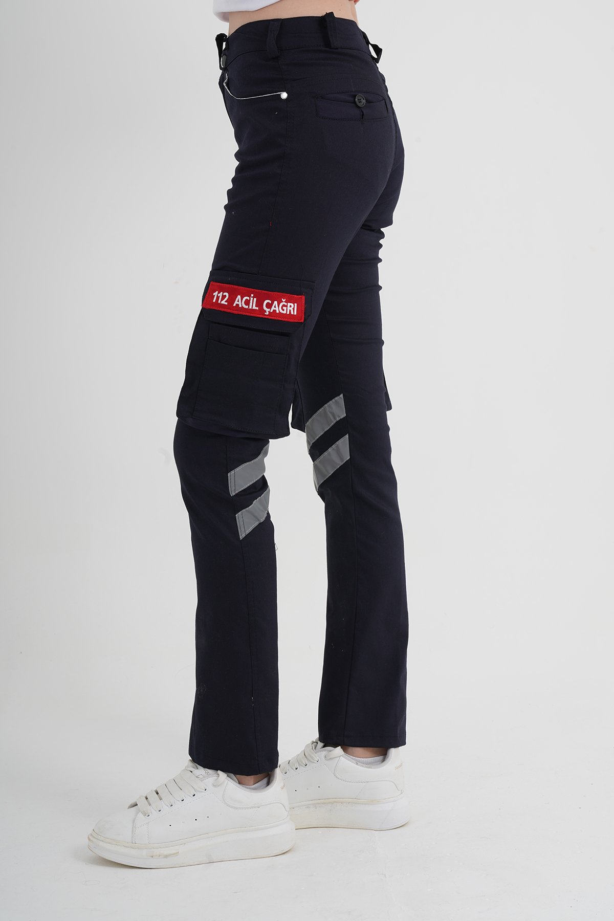 112 Acil Çağrı Merkezi Lacivert Likralı Pantolon (Unisex-Slimfit)