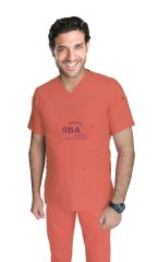 İ-Cool U Yaka Likralı Cerrahi Takım XXS-34/36 Beden - Somon