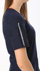 İ-Cool U Yaka Likralı Cerrahi Takım 3XL-54/56 Beden - Lacivert