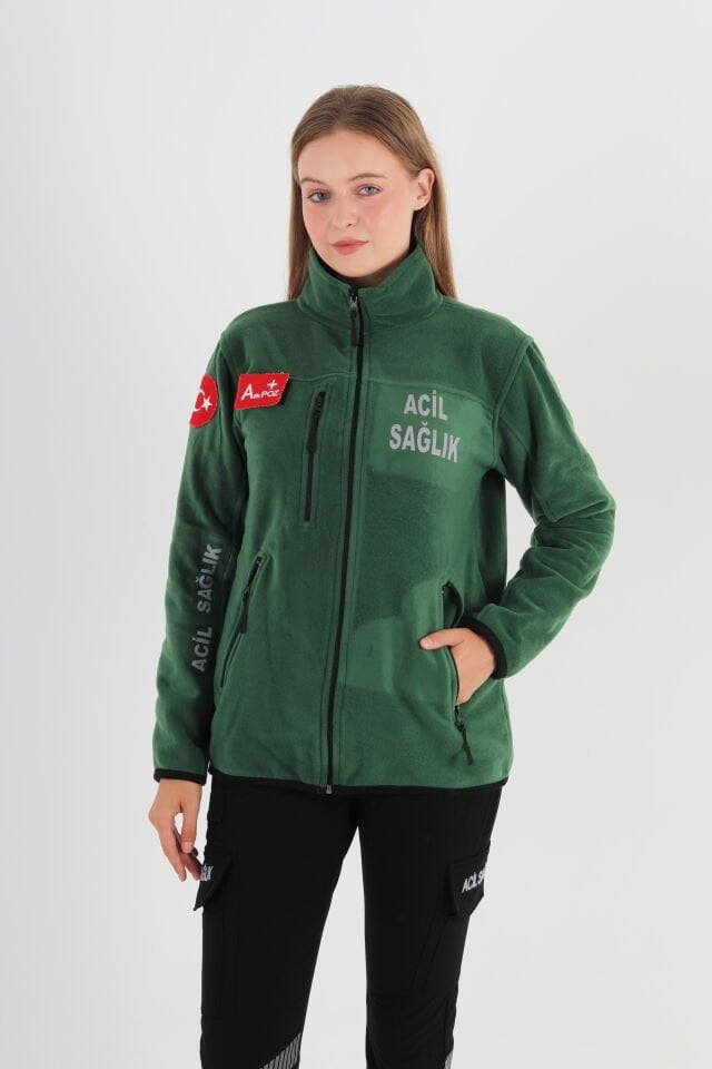 Yeni Acil Sağlık Avcı Yeşili Polar (Unisex)
