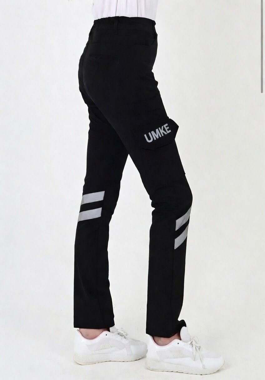 Yeni UMKE Siyah Likralı Outdoor Pantolon (Unisex-Slimfit)