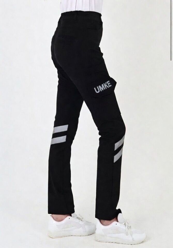 Yeni UMKE Siyah Likralı Outdoor Pantolon (Unisex-Slimfit)