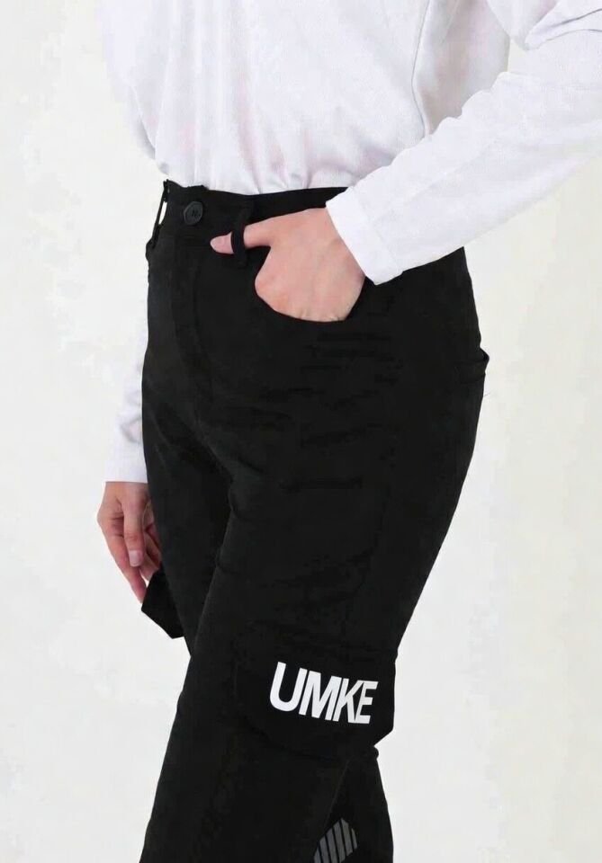 Yeni UMKE Siyah Likralı Outdoor Pantolon (Unisex-Slimfit)