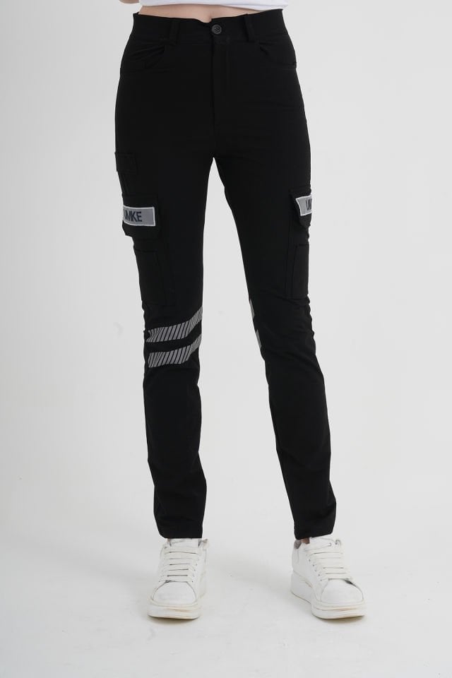 Yeni UMKE Siyah Likralı Pantolon (Unisex-Slimfit)