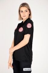 Yeni 112 Acil Sağlık Siyah Comfort Polo Yaka T-shirt(Fileli-Unisex)