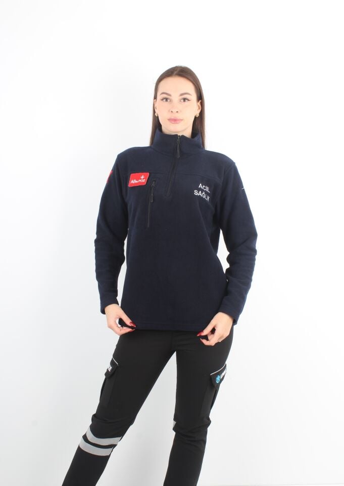 Acil Sağlık Lacivert Fermuarlı Swit (Unisex)