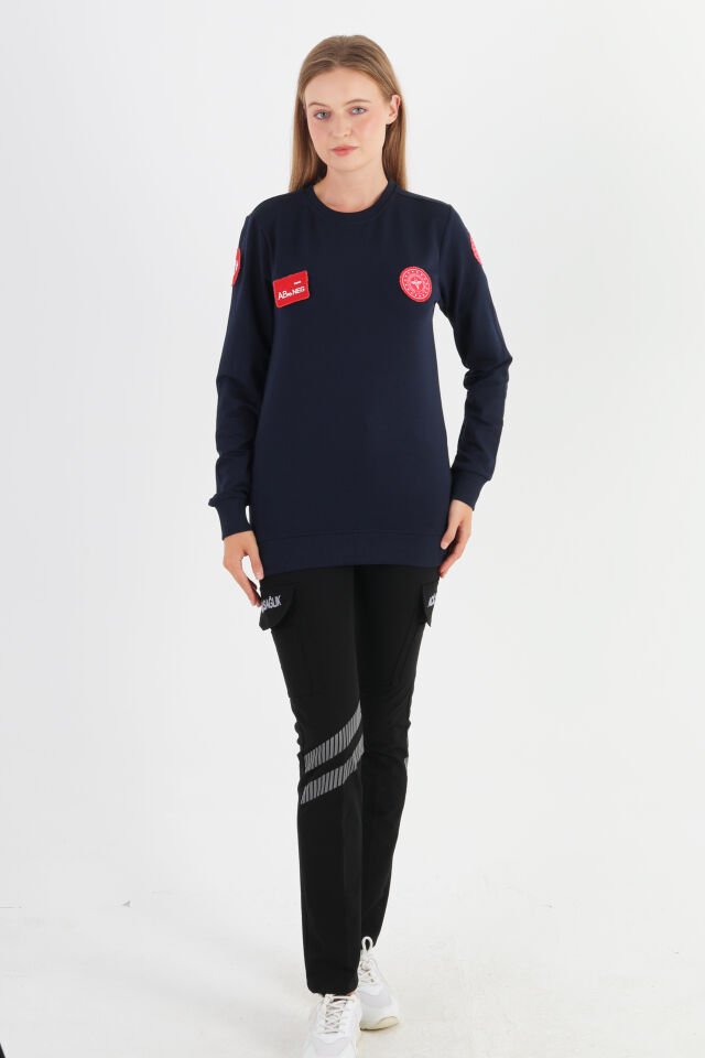 Yeni 112 Acil Sağlık Sıfır Yaka Mevsimlik Swit (Unisex)