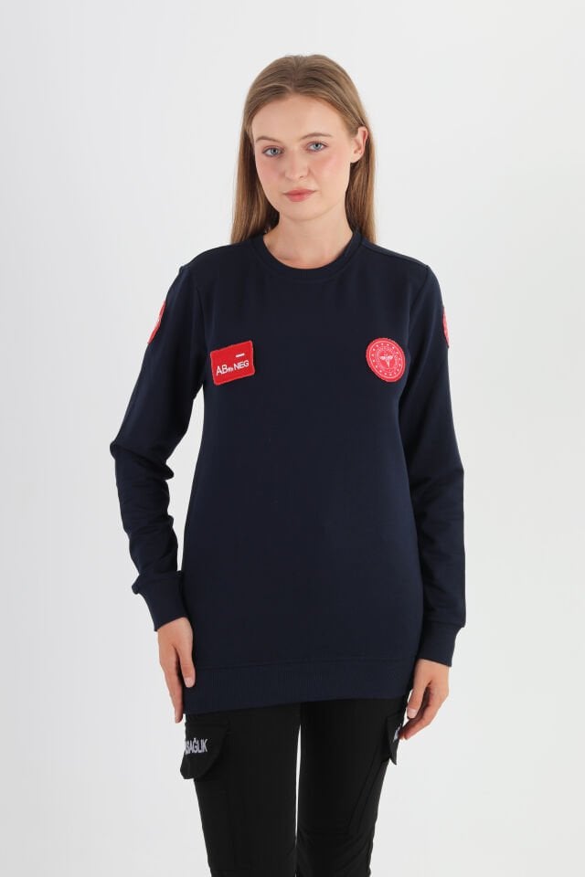 Yeni 112 Acil Sağlık Sıfır Yaka Mevsimlik Swit (Unisex)