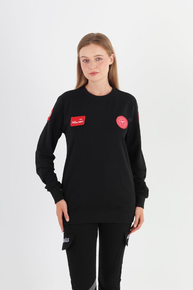 Yeni 112 Acil Sağlık Sıfır Yaka Mevsimlik Swit (Unisex)