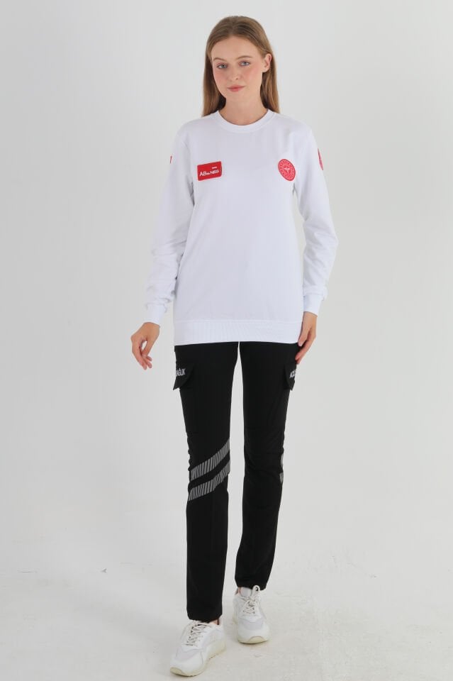 Yeni 112 Acil Sağlık Sıfır Yaka Mevsimlik Swit (Unisex)