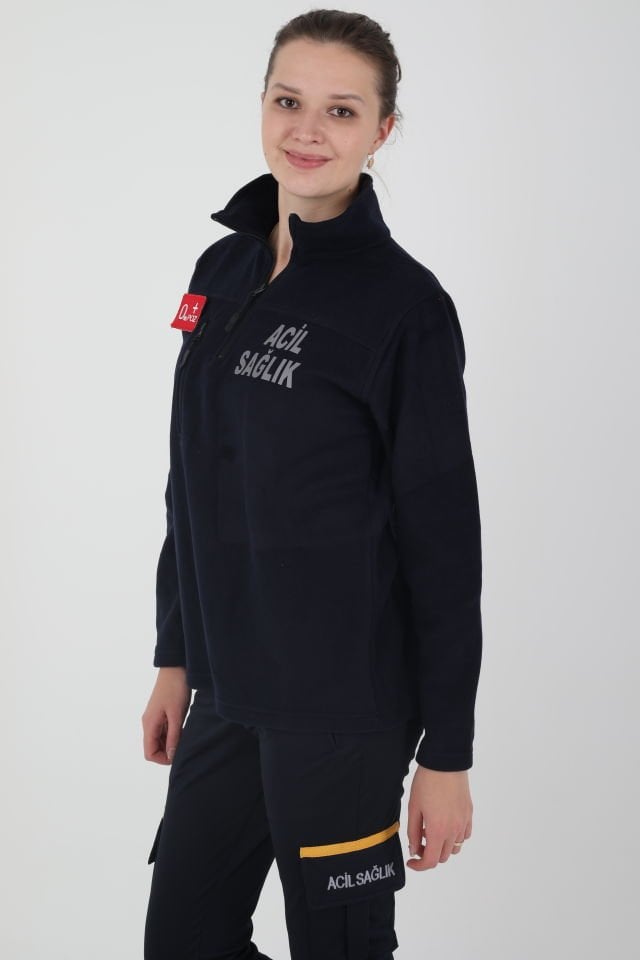 Acil Sağlık Lacivert Fermuarlı Swit (Unisex)