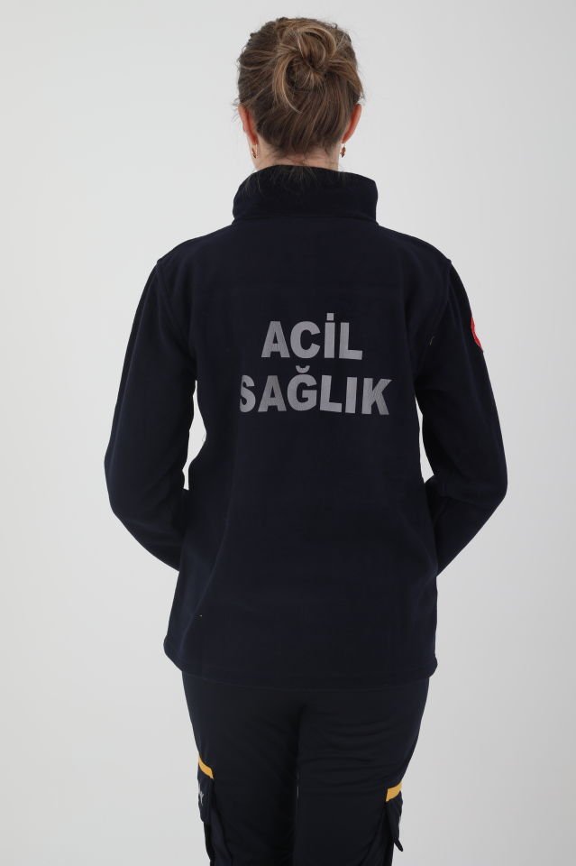 Acil Sağlık Lacivert Fermuarlı Swit (Unisex)
