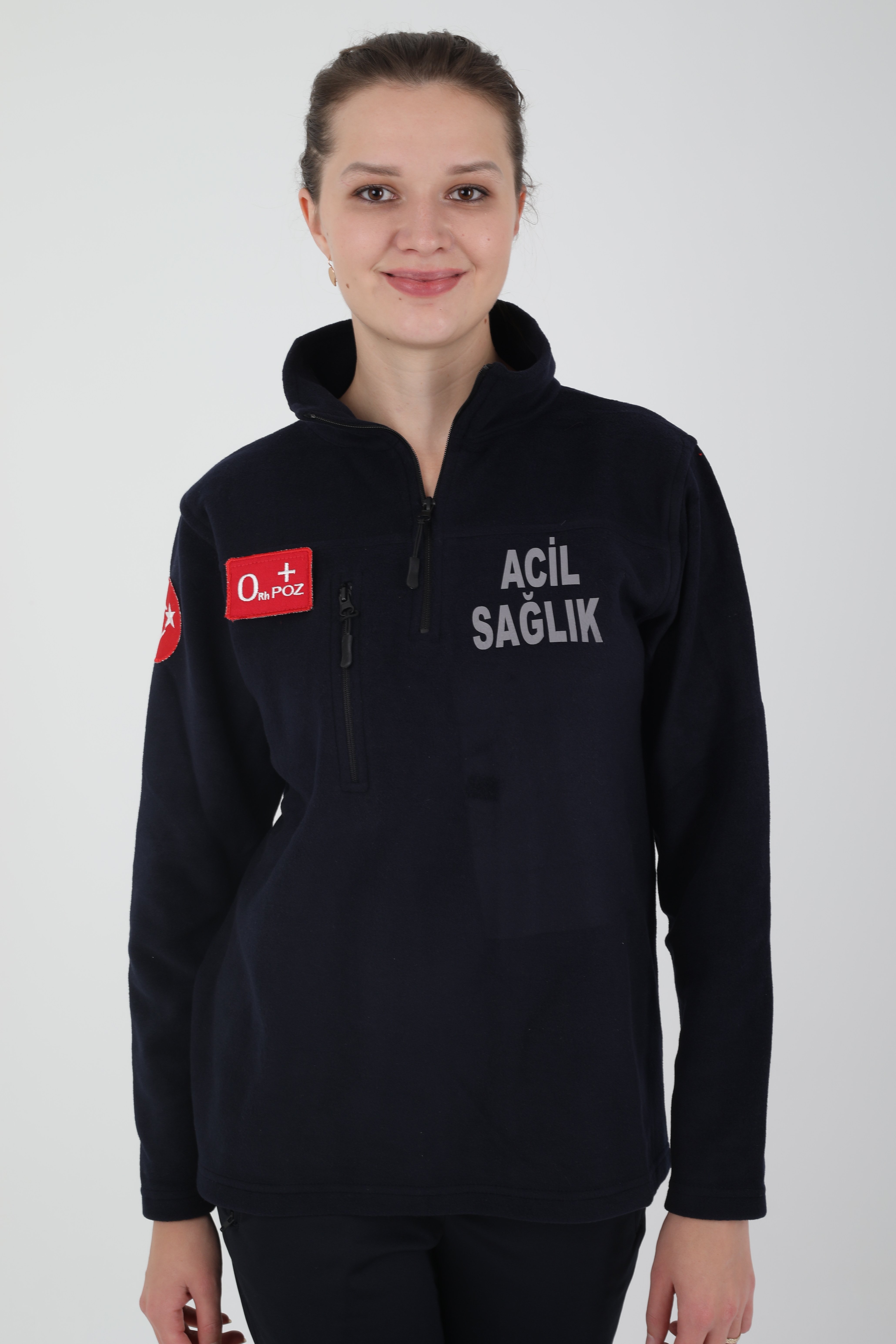 Acil Sağlık Lacivert Fermuarlı Swit (Unisex)