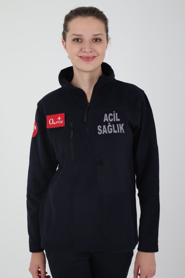 Acil Sağlık Lacivert Fermuarlı Swit (Unisex)