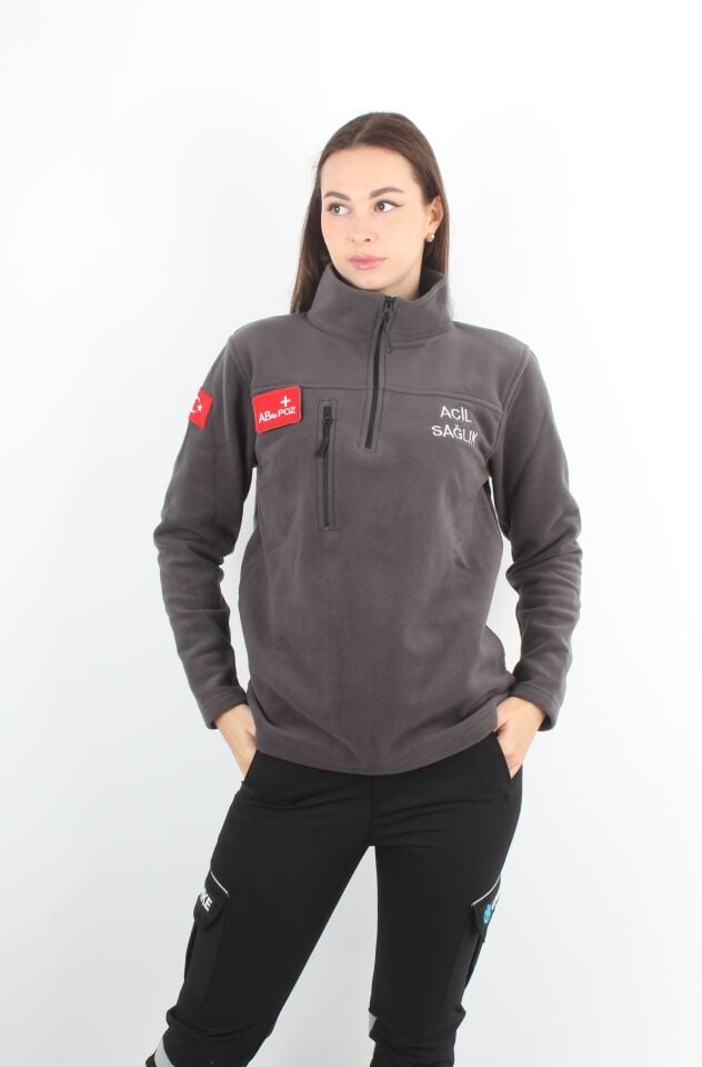 Acil Sağlık Füme Fermuarlı Swit (Unisex)