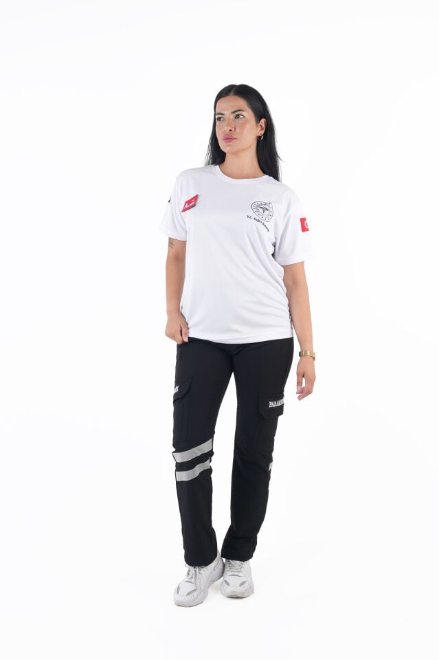 Sağlık Bakanlığı 112 Acil Beyaz Comfort Sıfır Yaka (Unisex-Fileli)