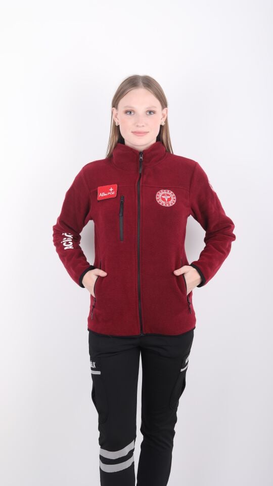 Yeni Bordo 112 Acil Sağlık Polar (Unisex)